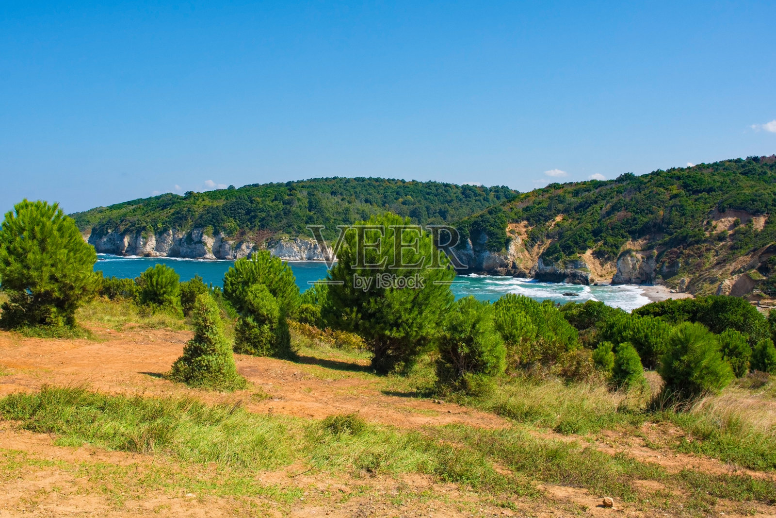 俯瞰基利姆利湾照片摄影图片