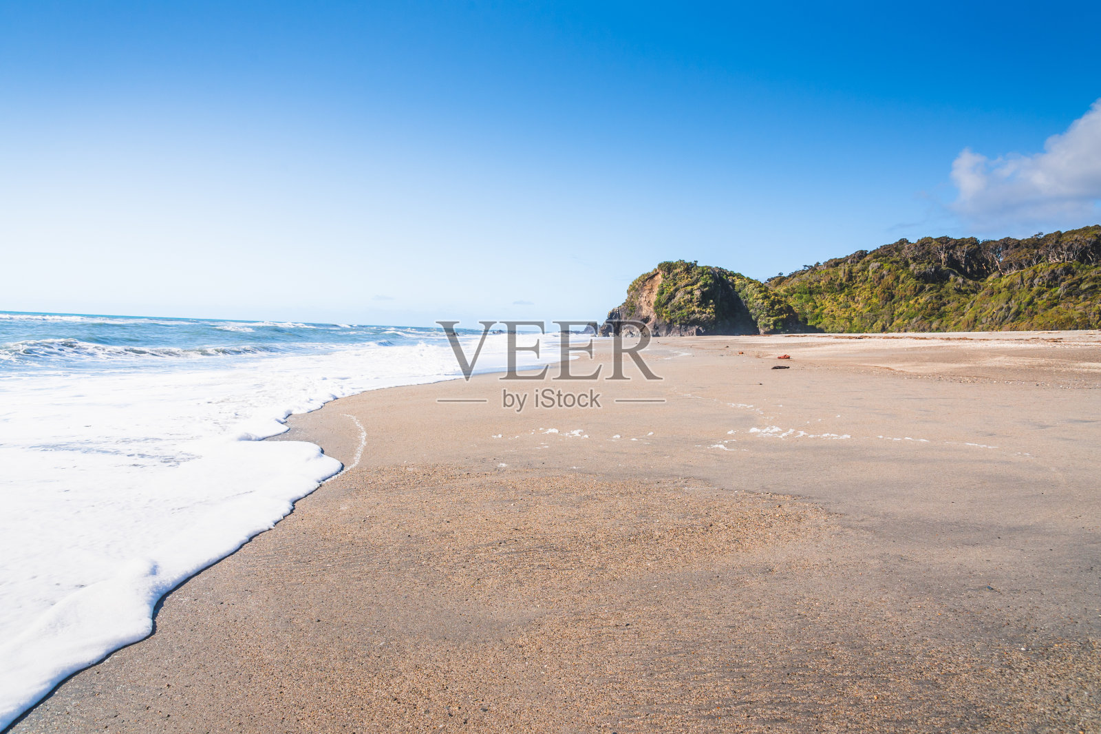 从奈特点海岸线新西兰旅游背景的自然景观照片摄影图片