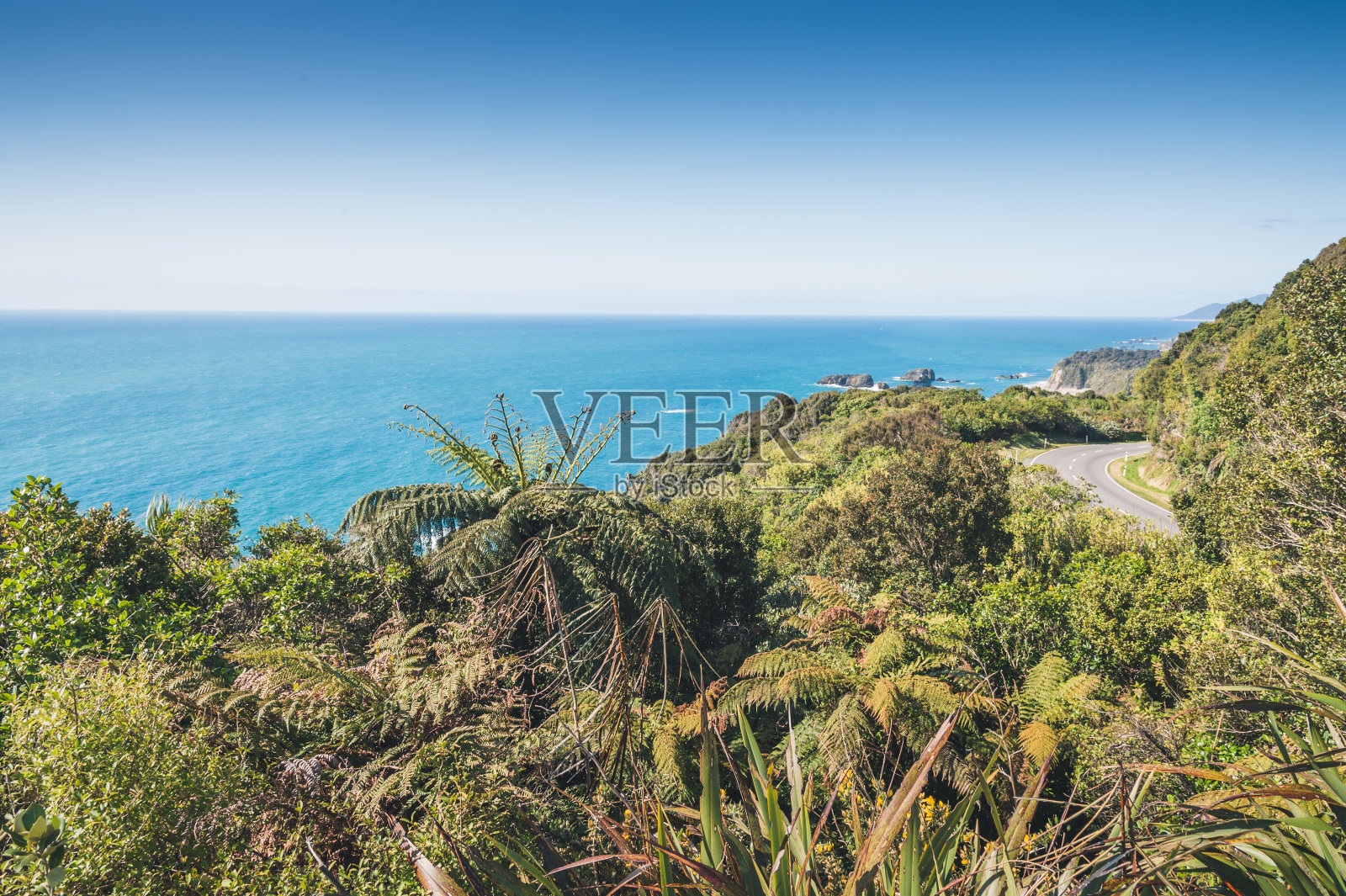 从奈特点海岸线新西兰旅游背景的自然景观照片摄影图片