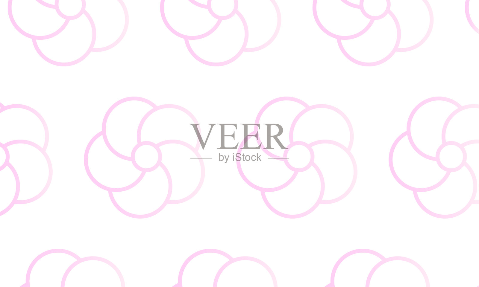 粉红色渐变日本图案扭梅插画图片素材