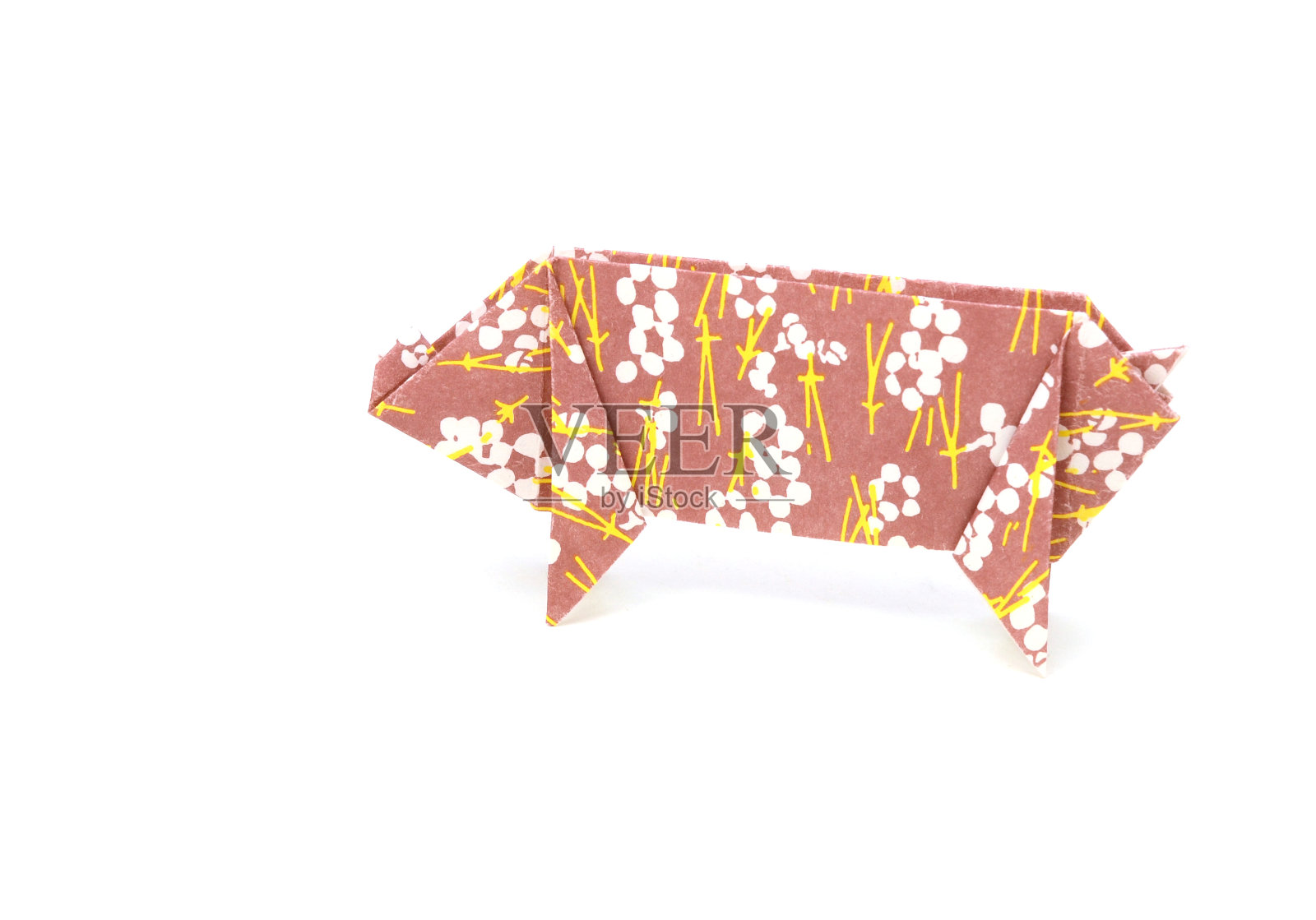 折纸猪照片摄影图片