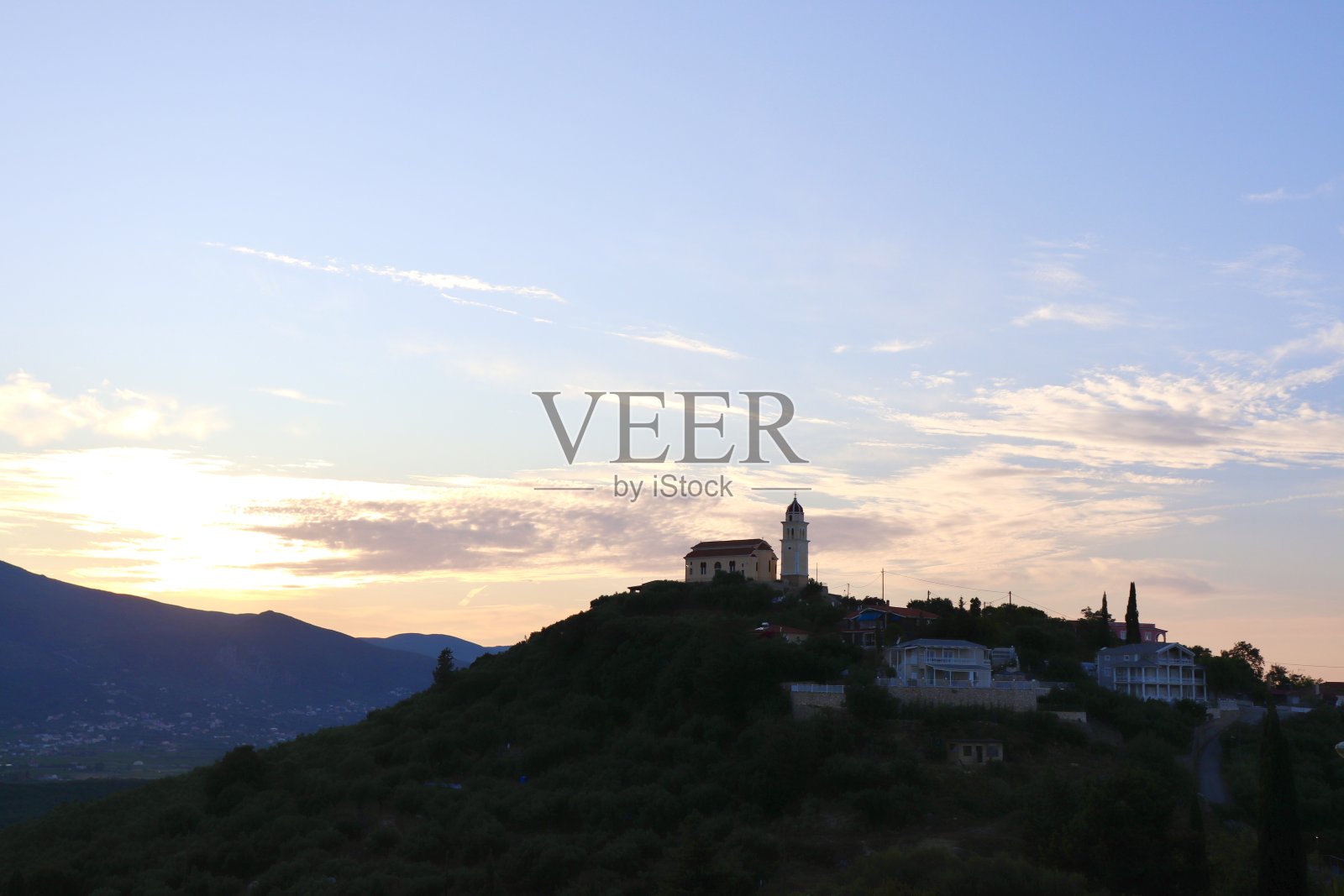 扎金索斯斯科皮奥特的帕纳吉亚修道院照片摄影图片