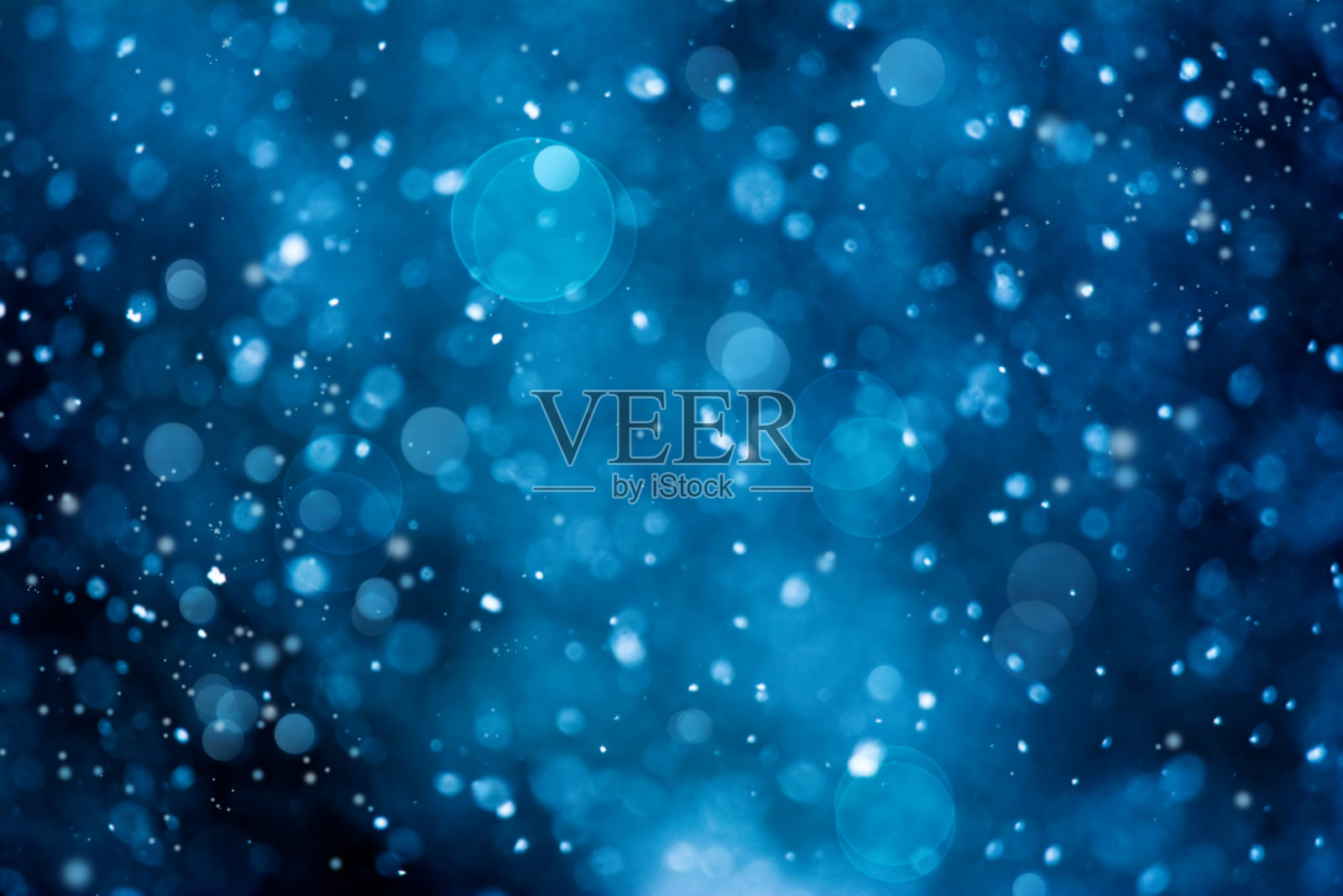 抽象蓝色散景背景照片摄影图片