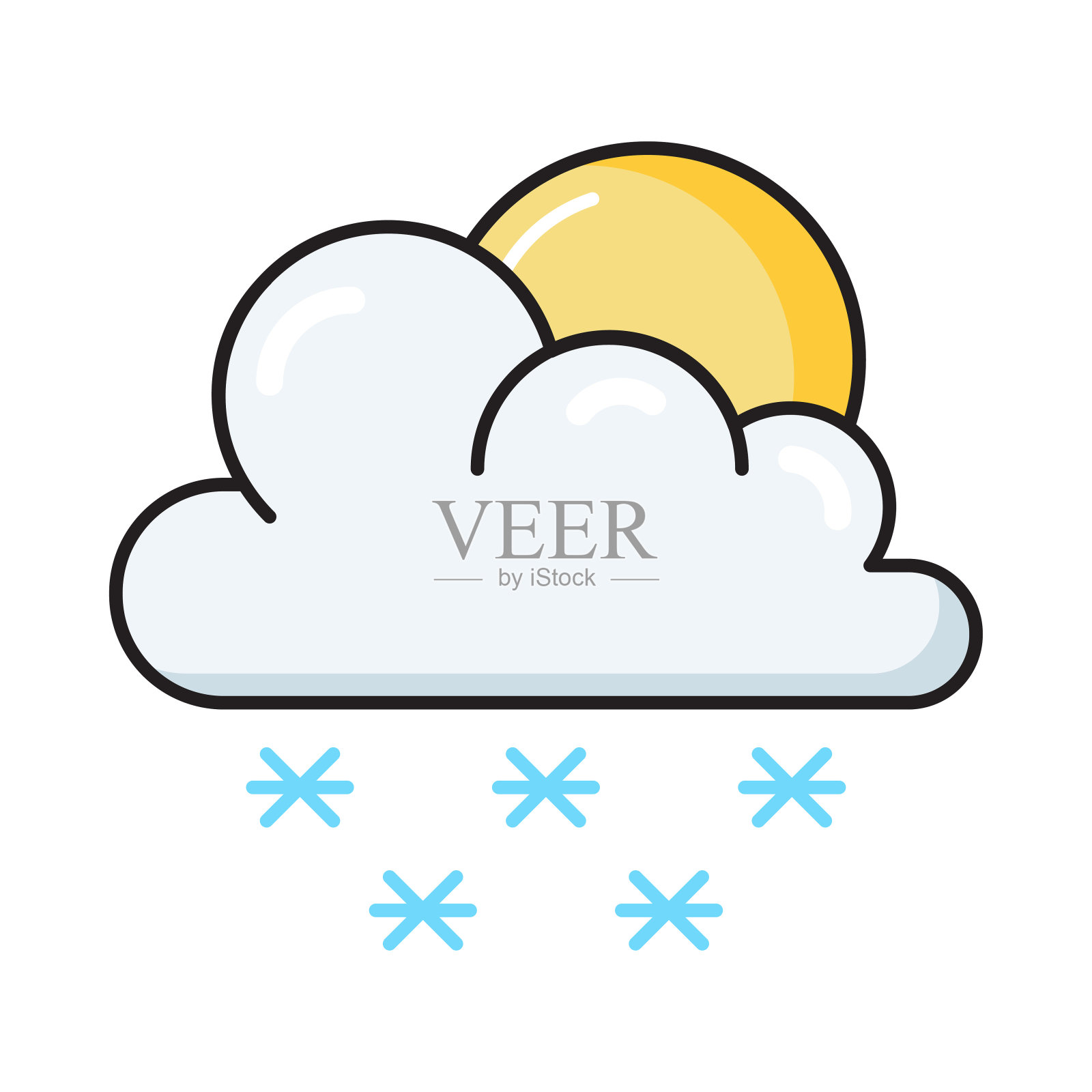 气候插画图片素材