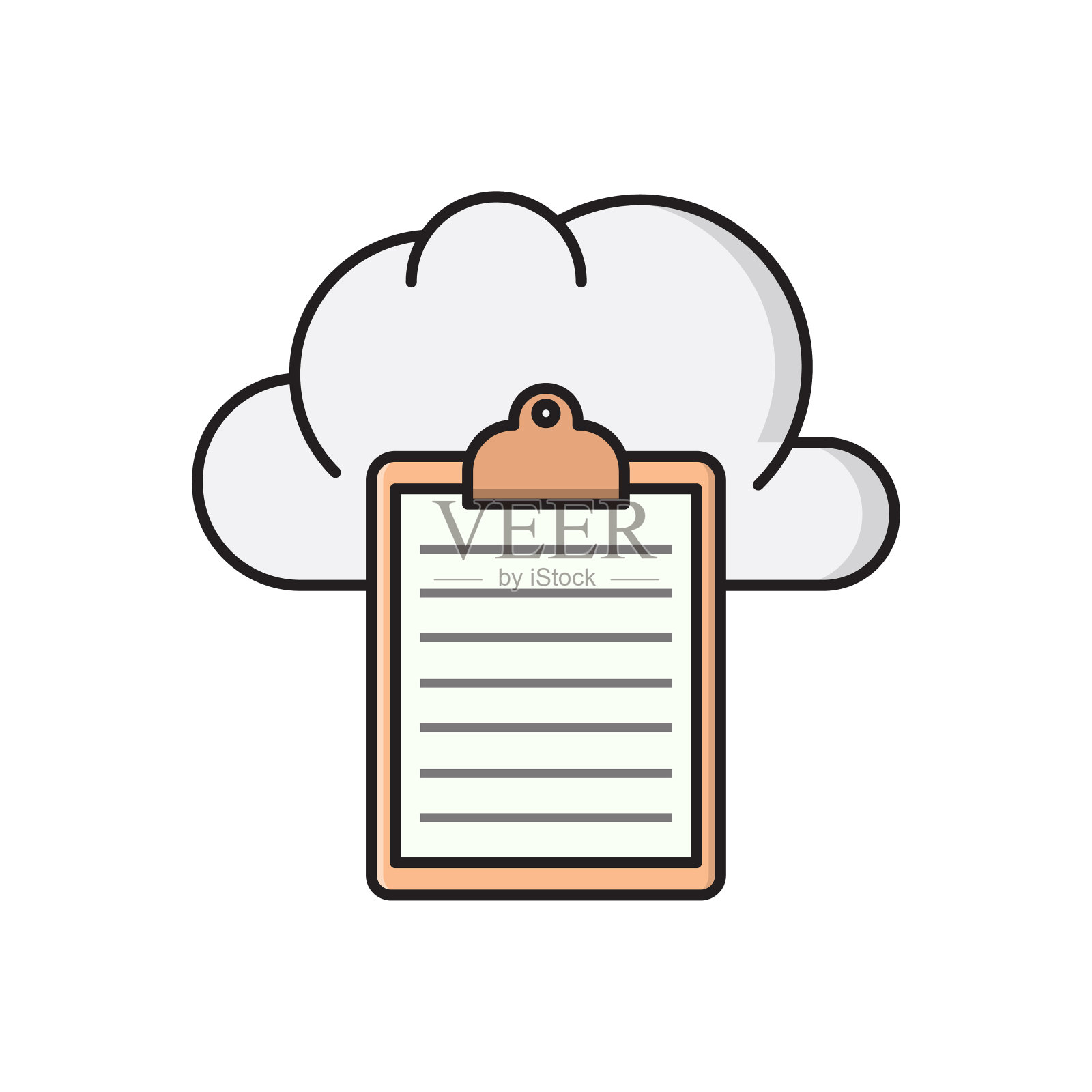 剪贴板插画图片素材