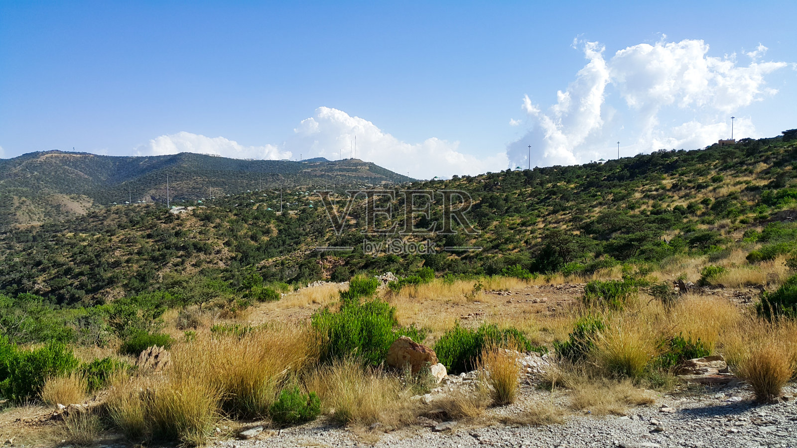 山脉风光 - 自然背景 - 自然公园 - 晴朗的蓝天 - 美好的一天照片摄影图片