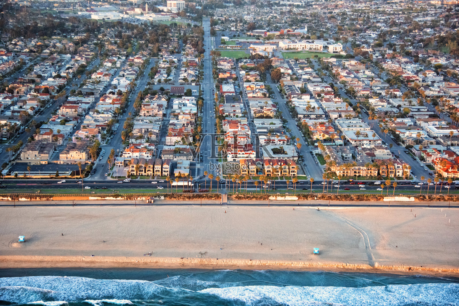 南加州海岸小镇照片摄影图片