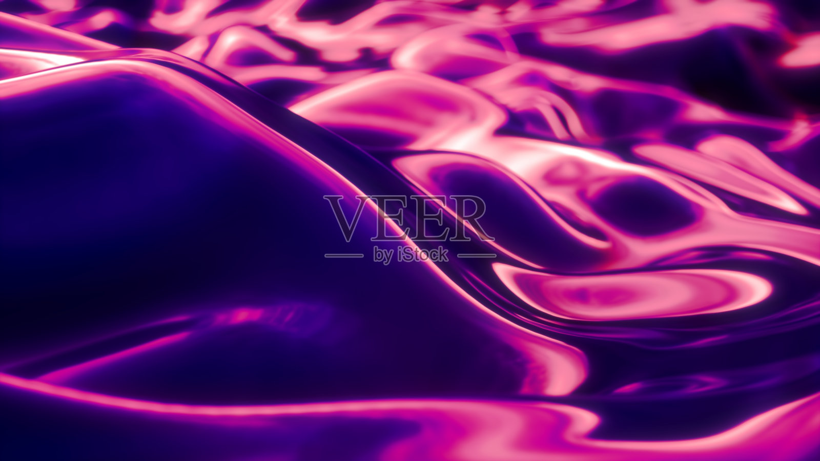 抽象粉色霓虹波浪背景照片摄影图片