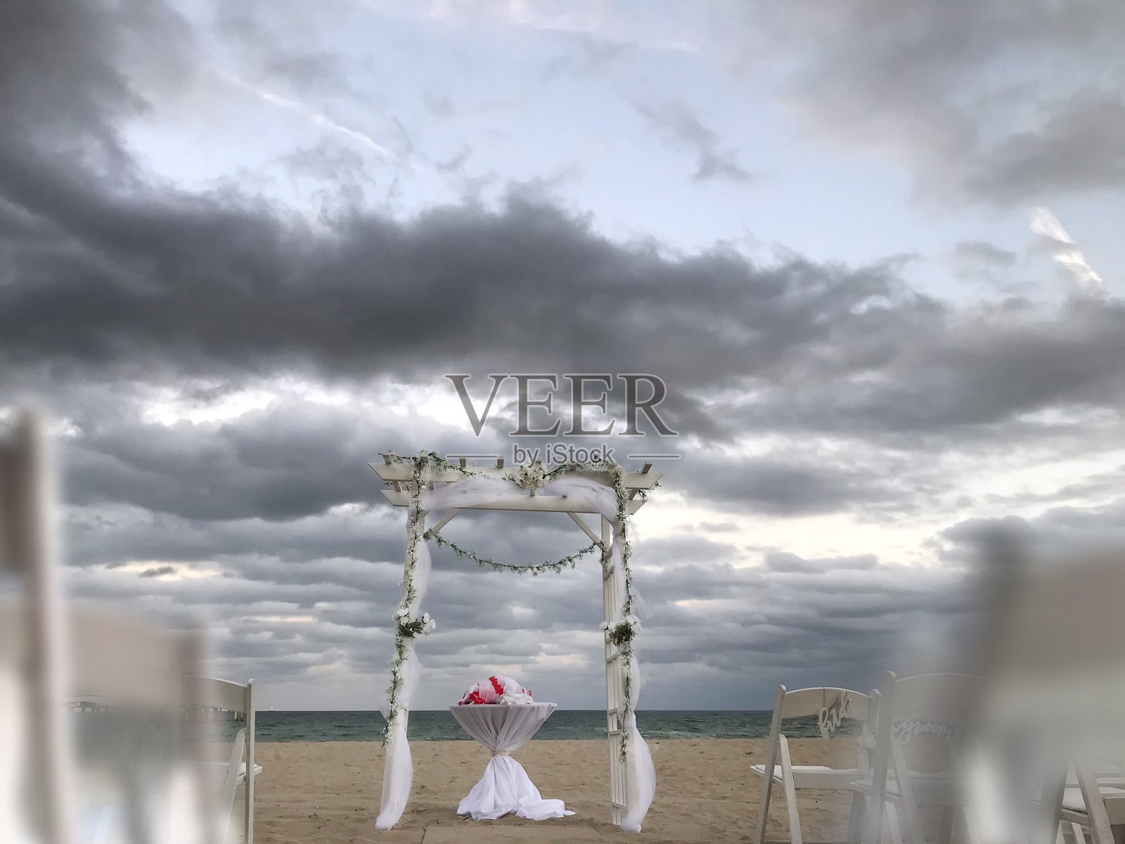 婚礼在海滩照片摄影图片