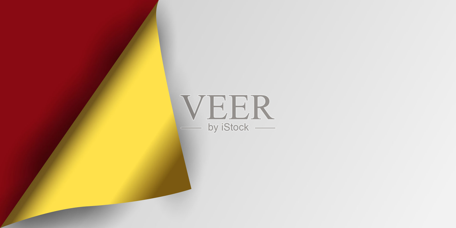 打开这张纸或这一页在左下角变成了金色。红色的背景设计元素图片