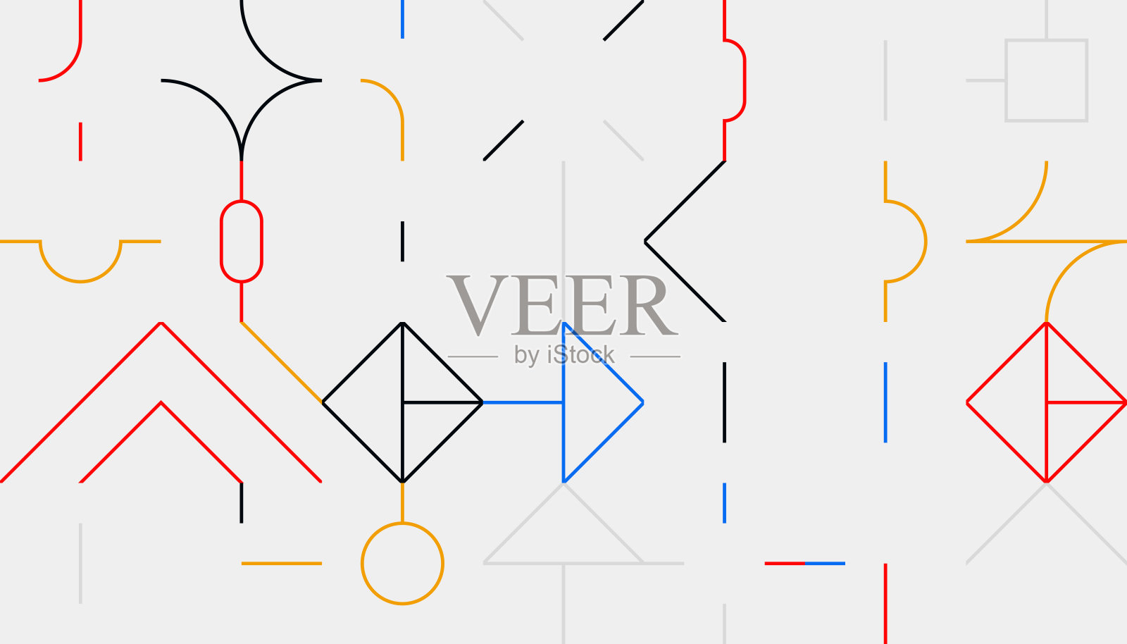 线性抽象矢量图案设计插画图片素材