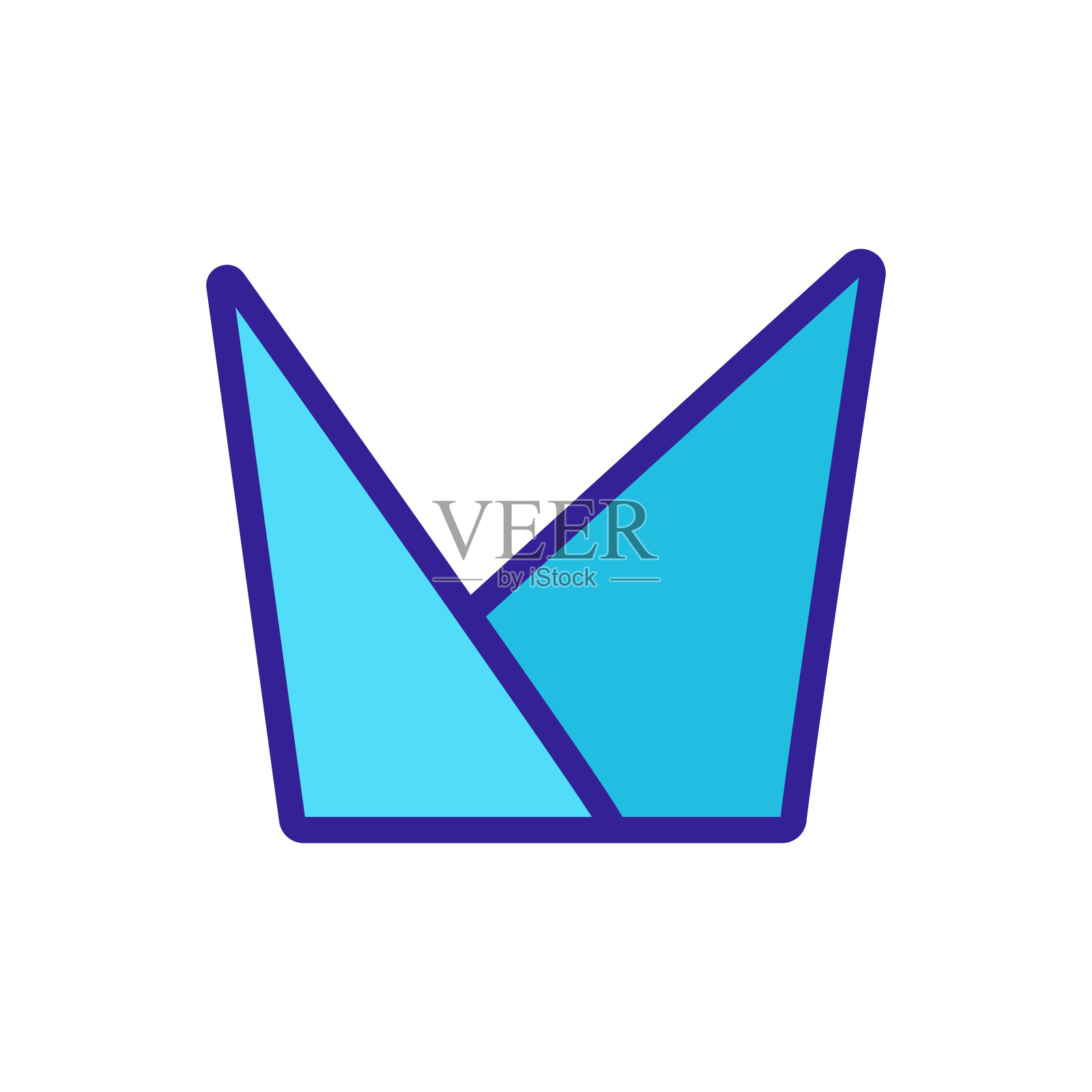 餐巾纸矢量图标。孤立轮廓符号插图图标素材