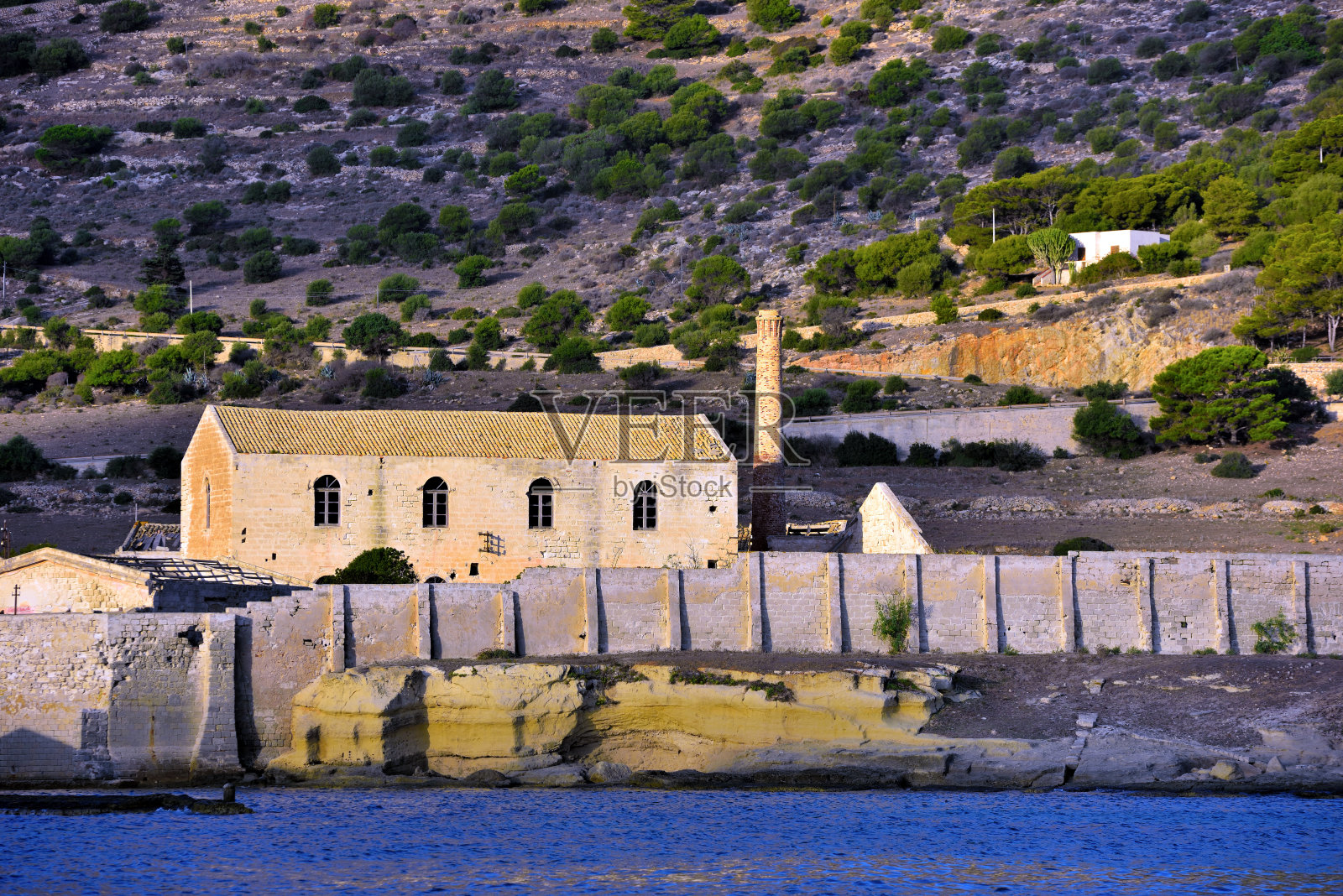 意大利西西里法维尼亚纳岛风光照片摄影图片