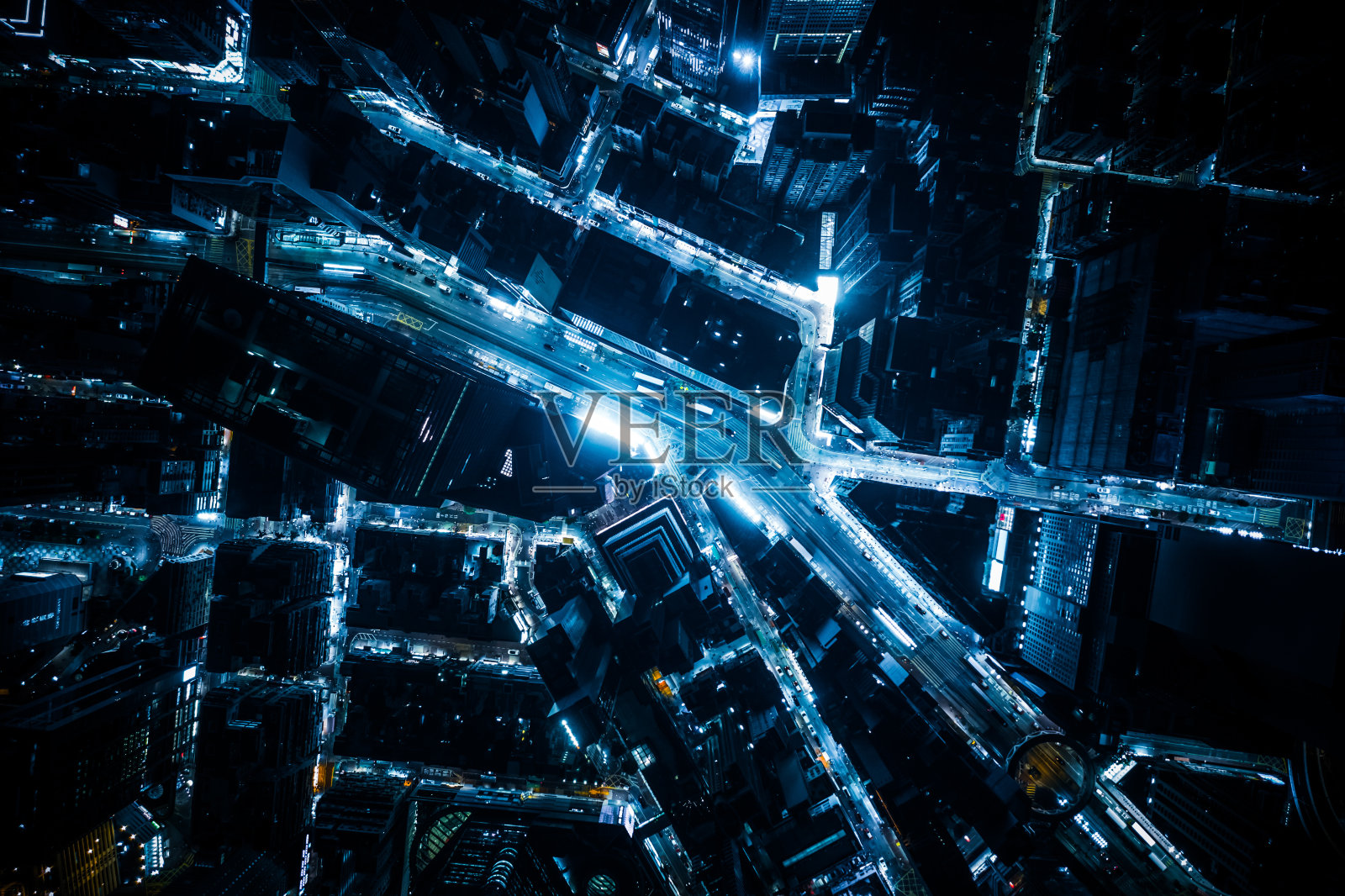 鸟瞰香港岛的景观或城市景观照片摄影图片