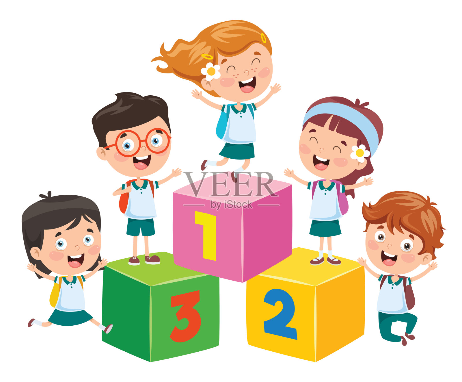 儿童教育概念设计插画图片素材