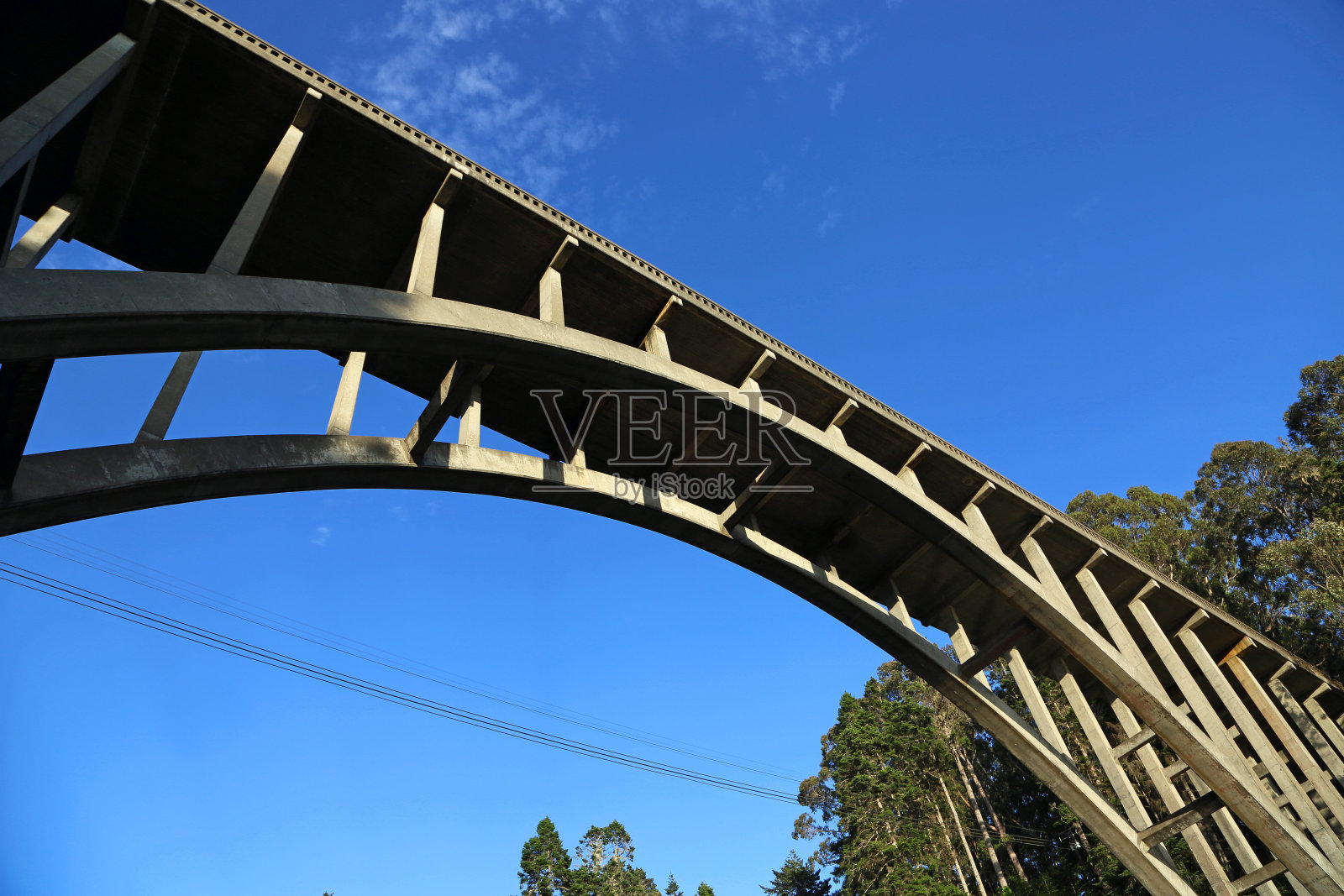 站在俄罗斯峡谷大桥下照片摄影图片