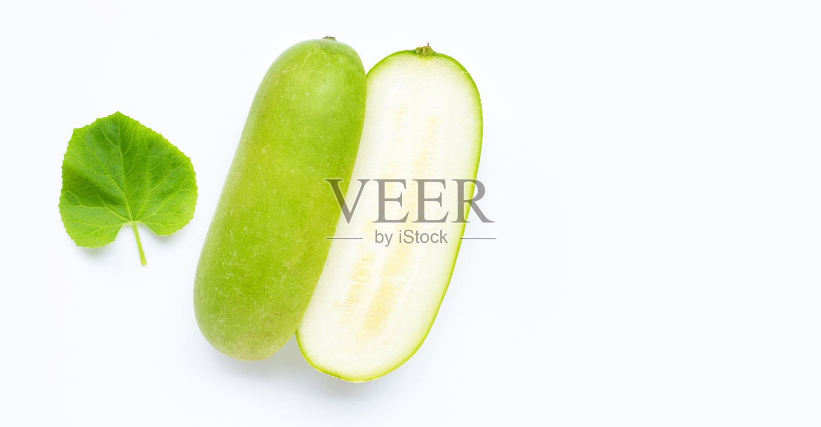白底冬瓜。照片摄影图片