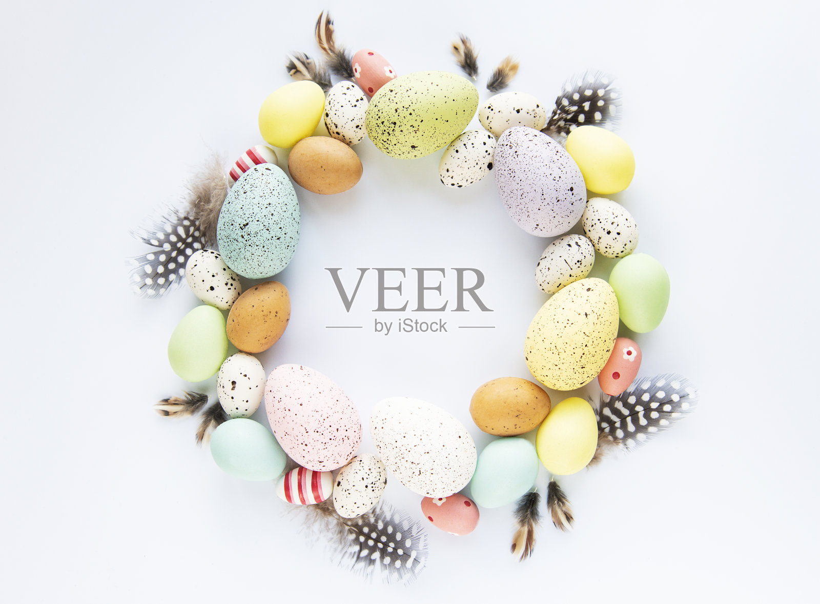 圆复活节框架照片摄影图片