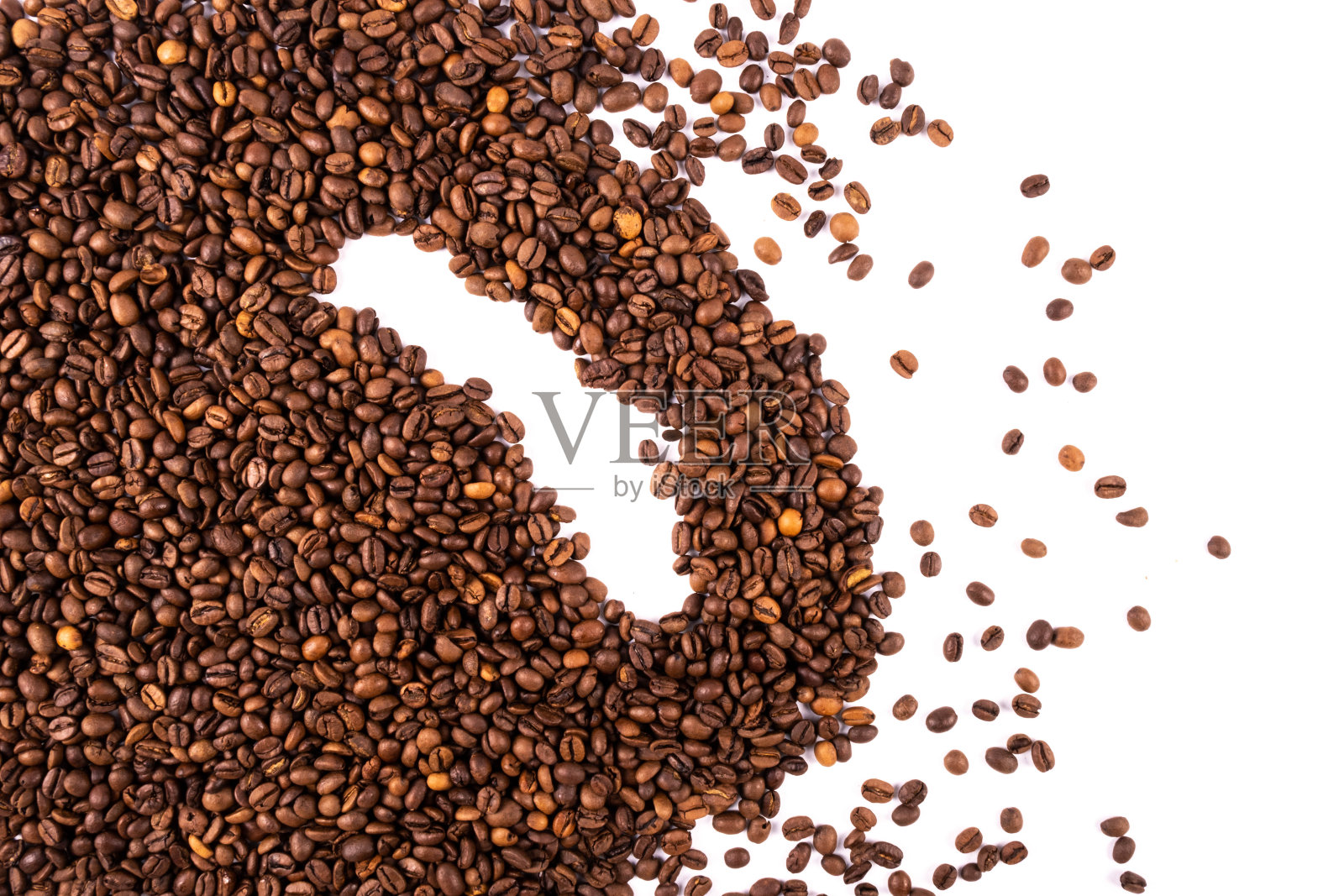 由许多全咖啡豆制成的咖啡粒照片摄影图片