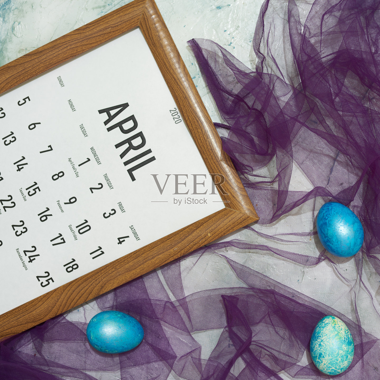 2020年4月月历照片摄影图片