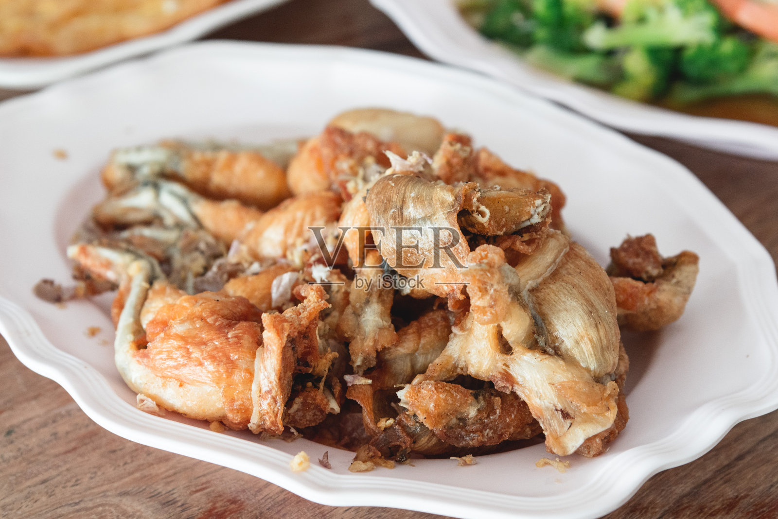 炸青蛙腿照片摄影图片