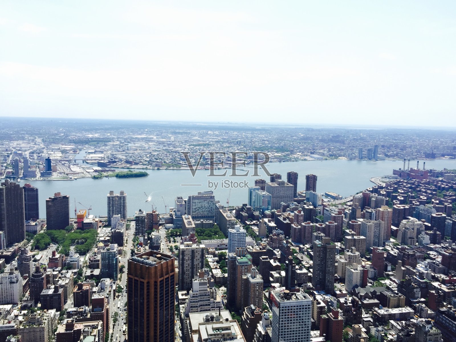 美国纽约曼哈顿景观摩天大楼全景图片从帝国大厦照片摄影图片