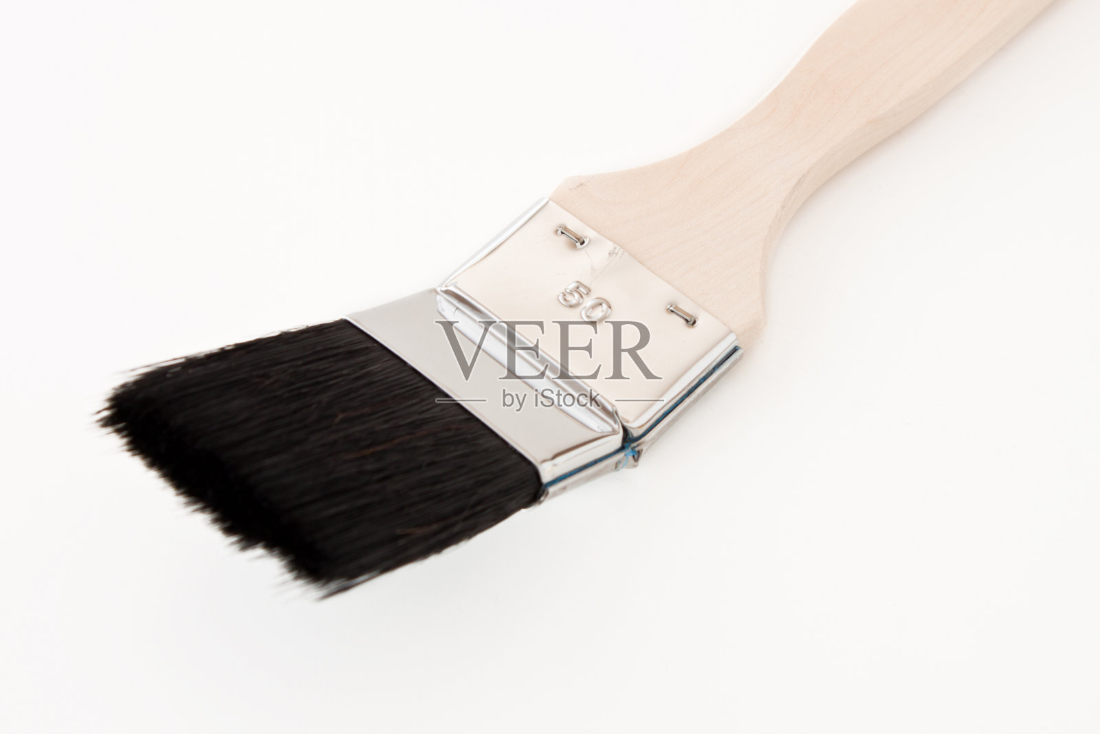 白色背景上的手工艺画笔照片摄影图片