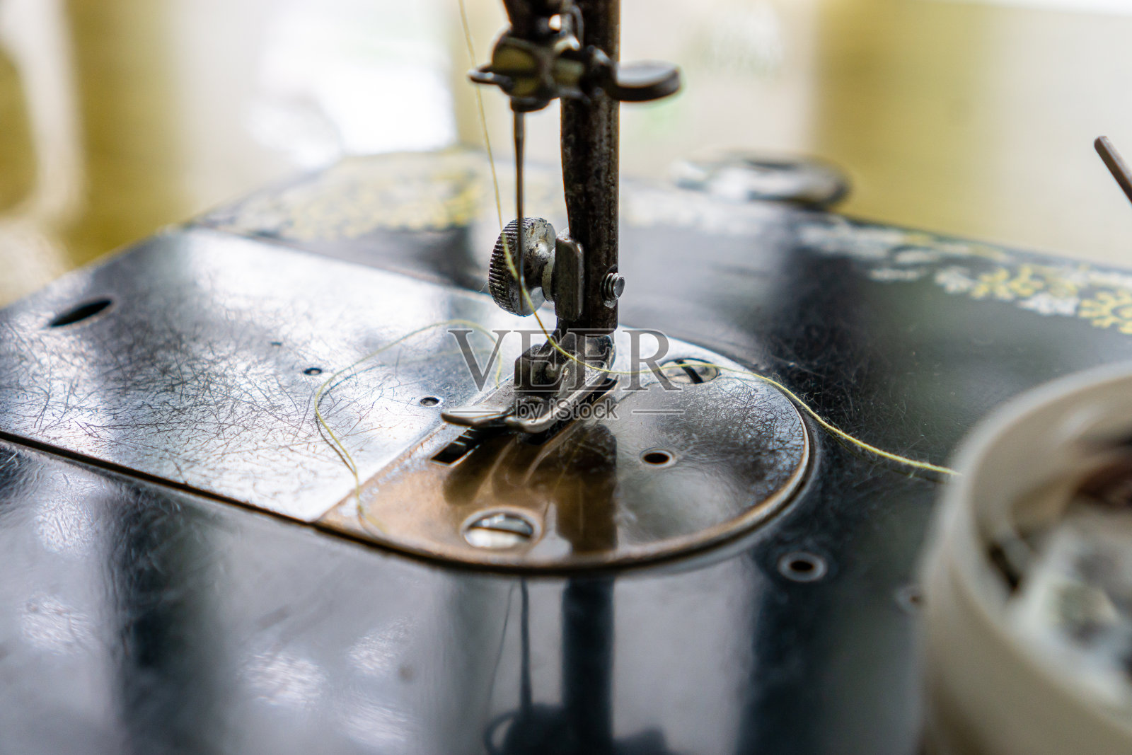 缝合缝纫机针照片摄影图片