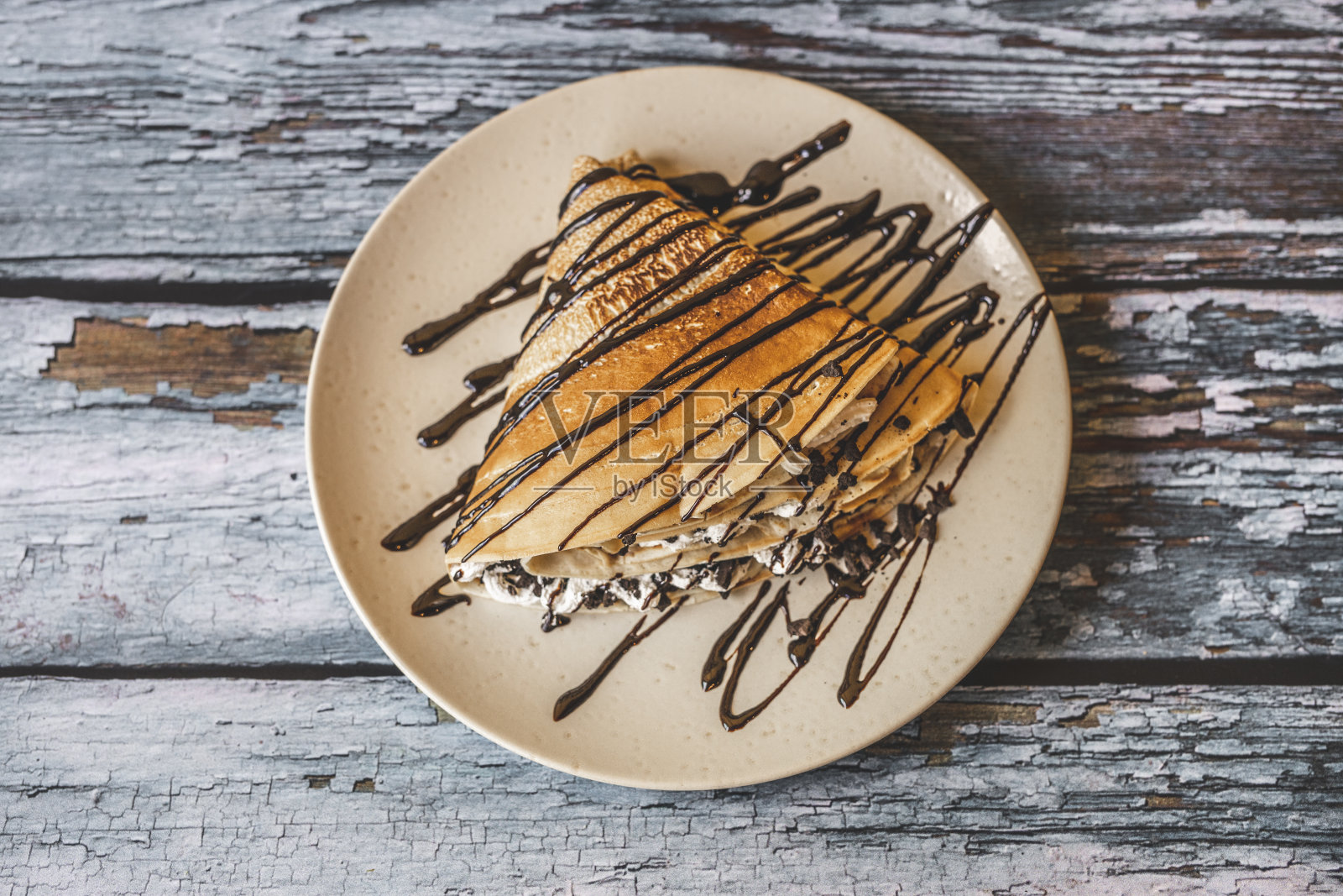 巧克力煎饼照片摄影图片