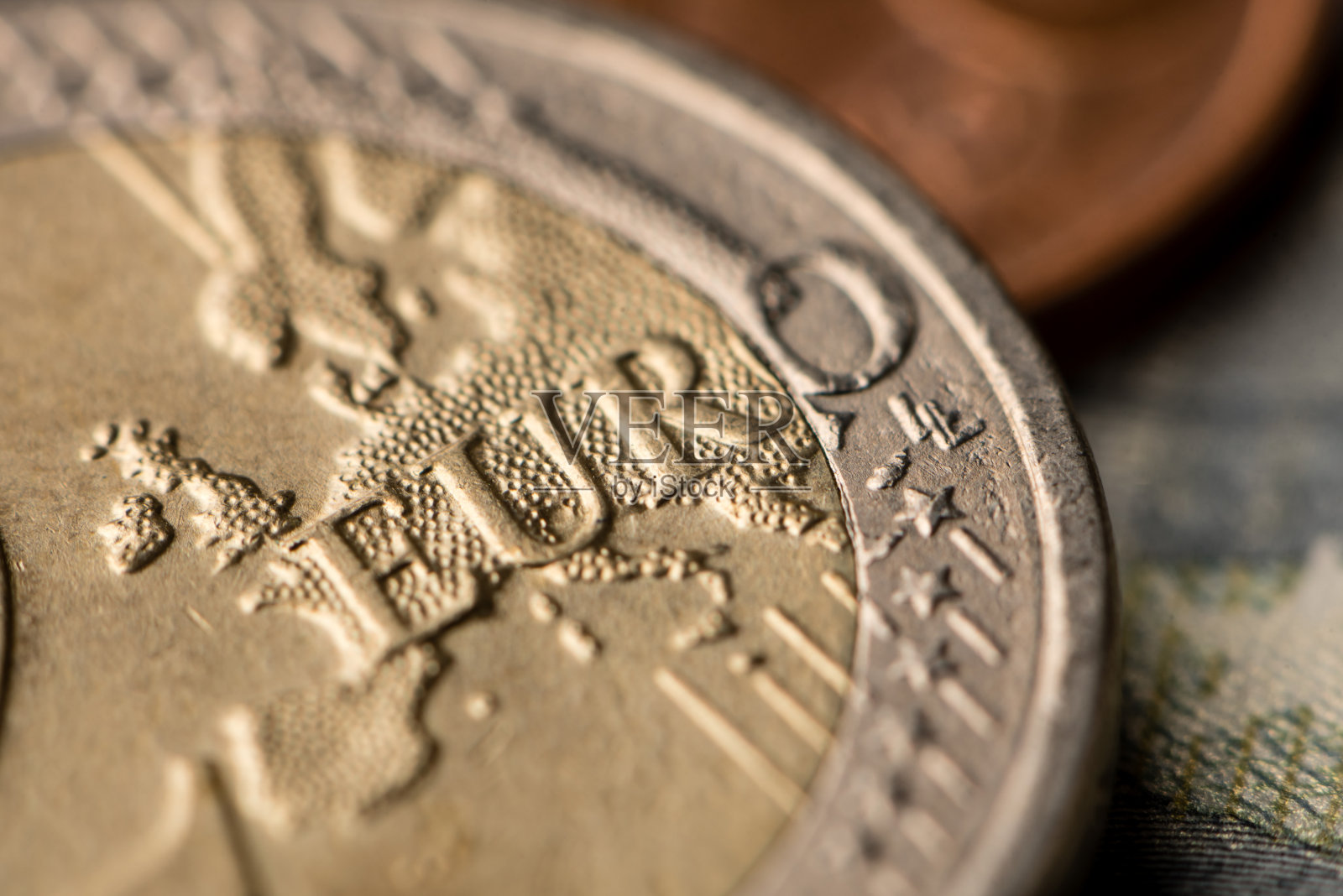 欧元硬币照片摄影图片