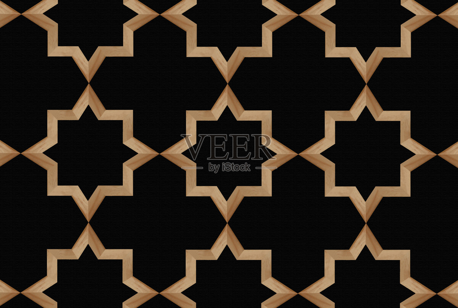 隔断由木雕等几何工艺品组成照片摄影图片