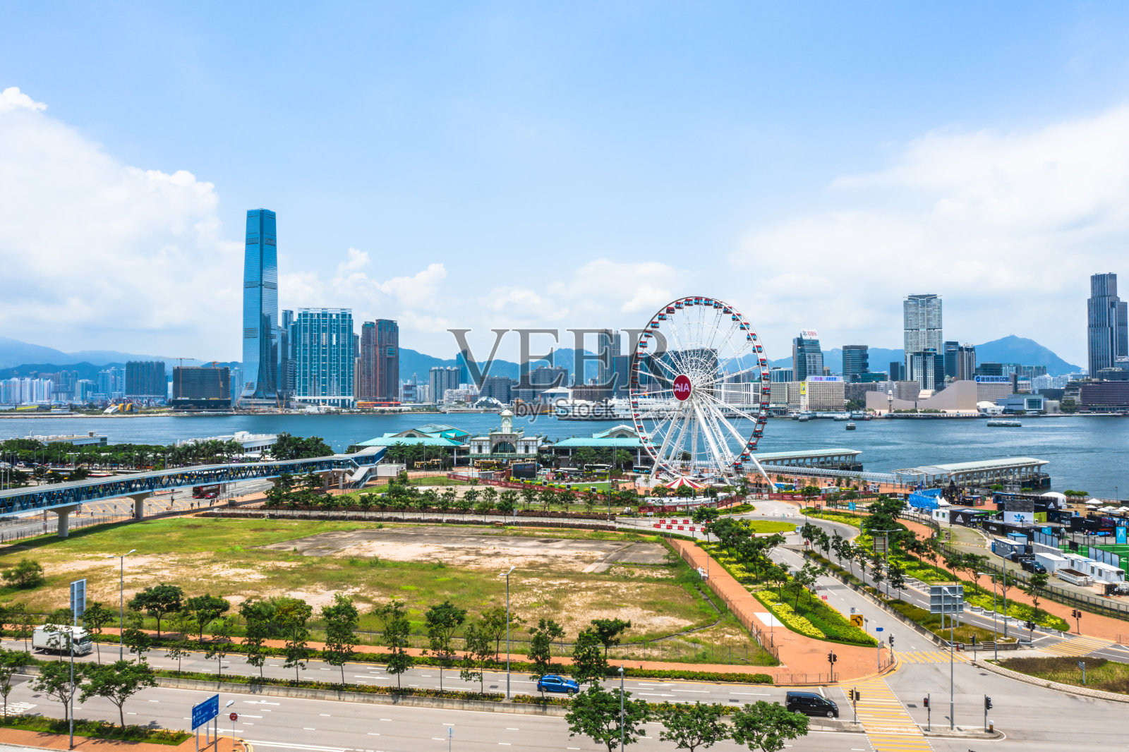 香港岛金融经济增长概念照片摄影图片