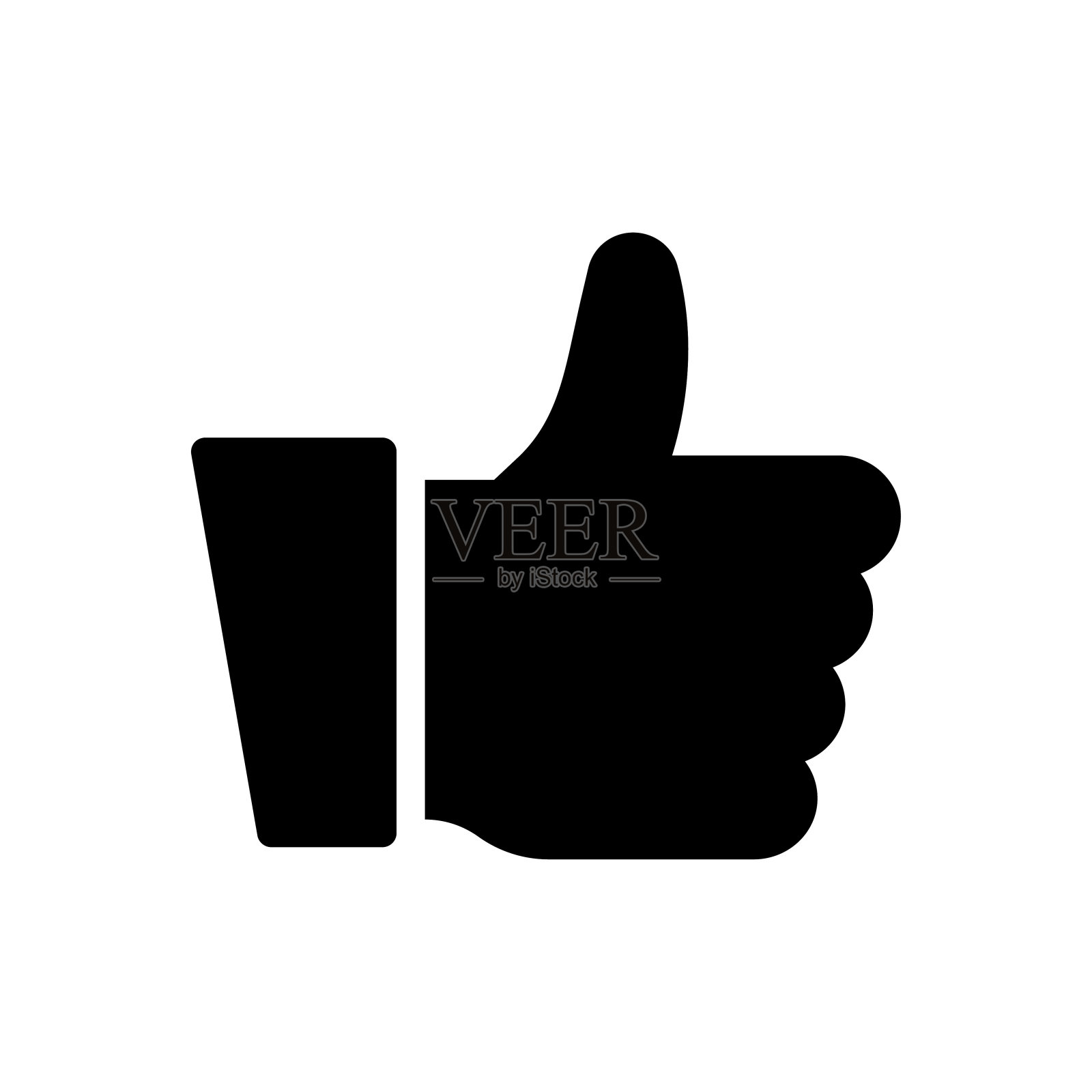 伸出大拇指插画图片素材