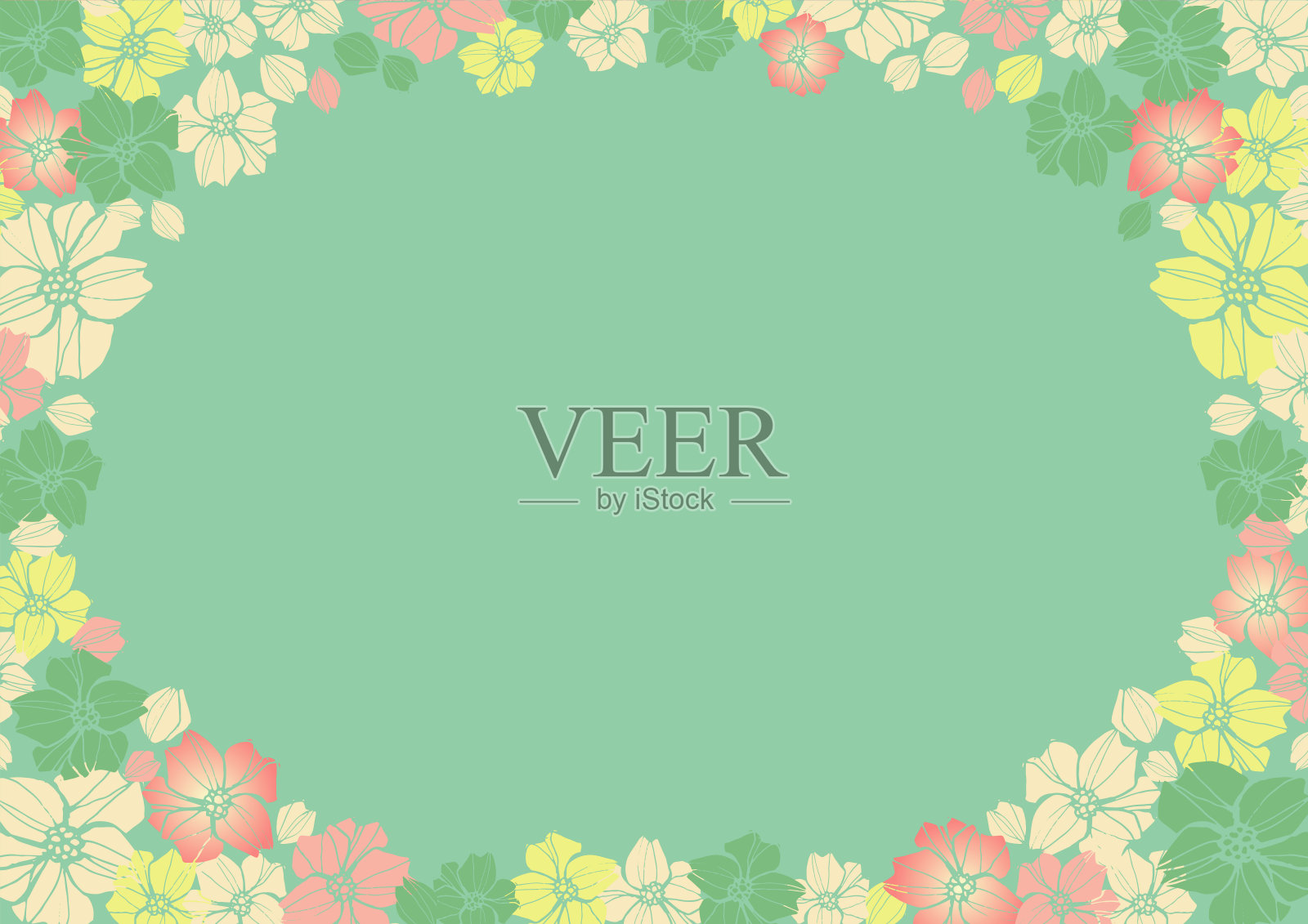 樱花日本风格日本风格春天和服插画图片素材