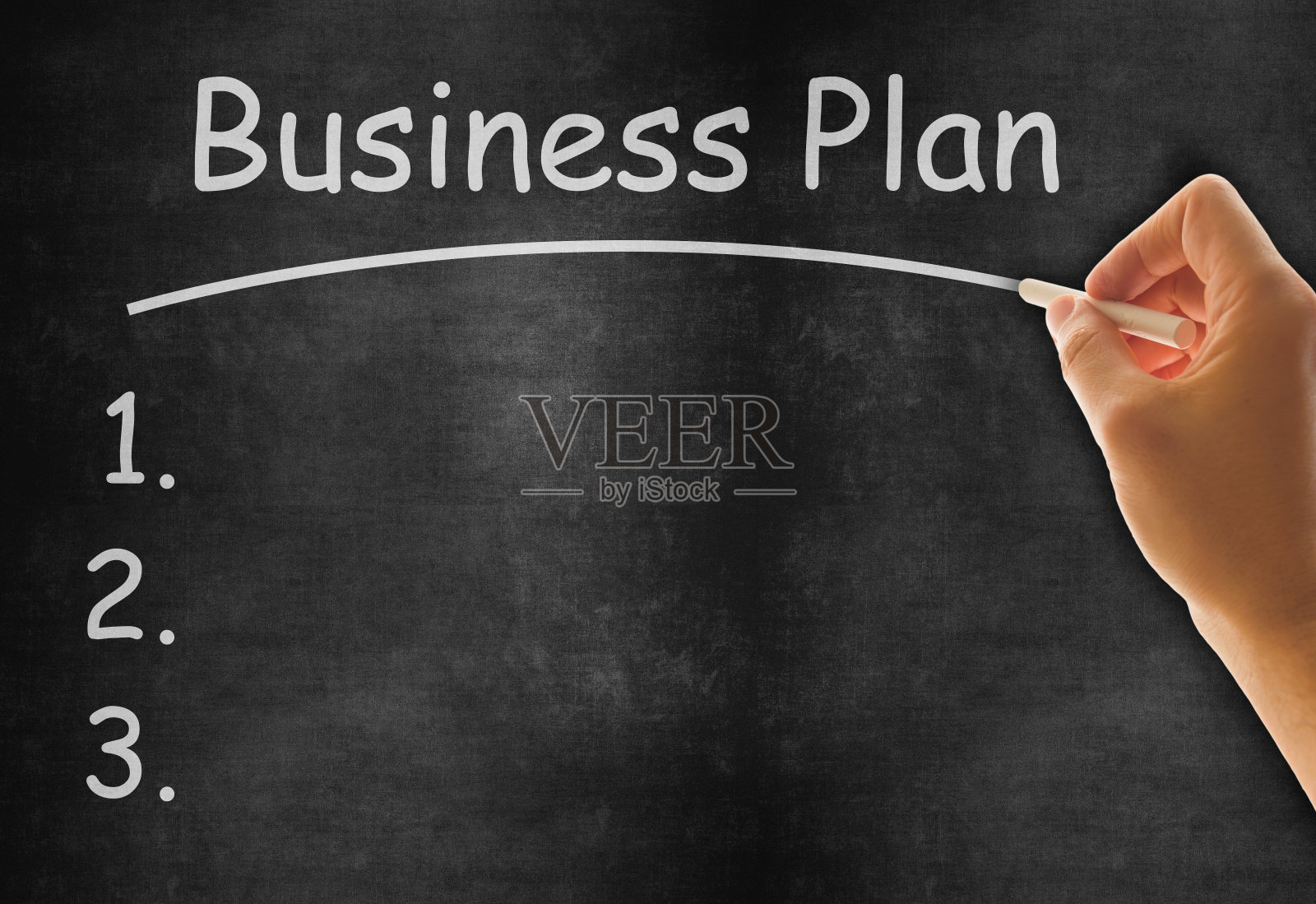 黑板上的商业计划照片摄影图片