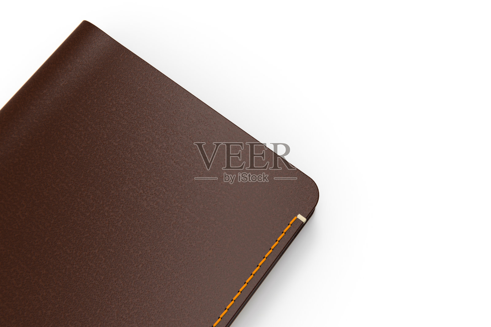 棕色皮夹在一个白色背景的股票照片照片摄影图片