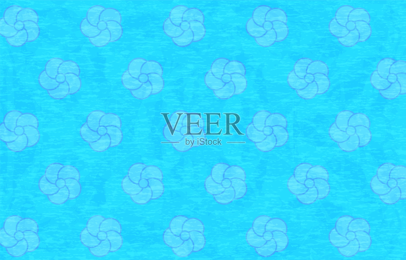 背景材料:淡蓝色日本纸和日本图案插画图片素材