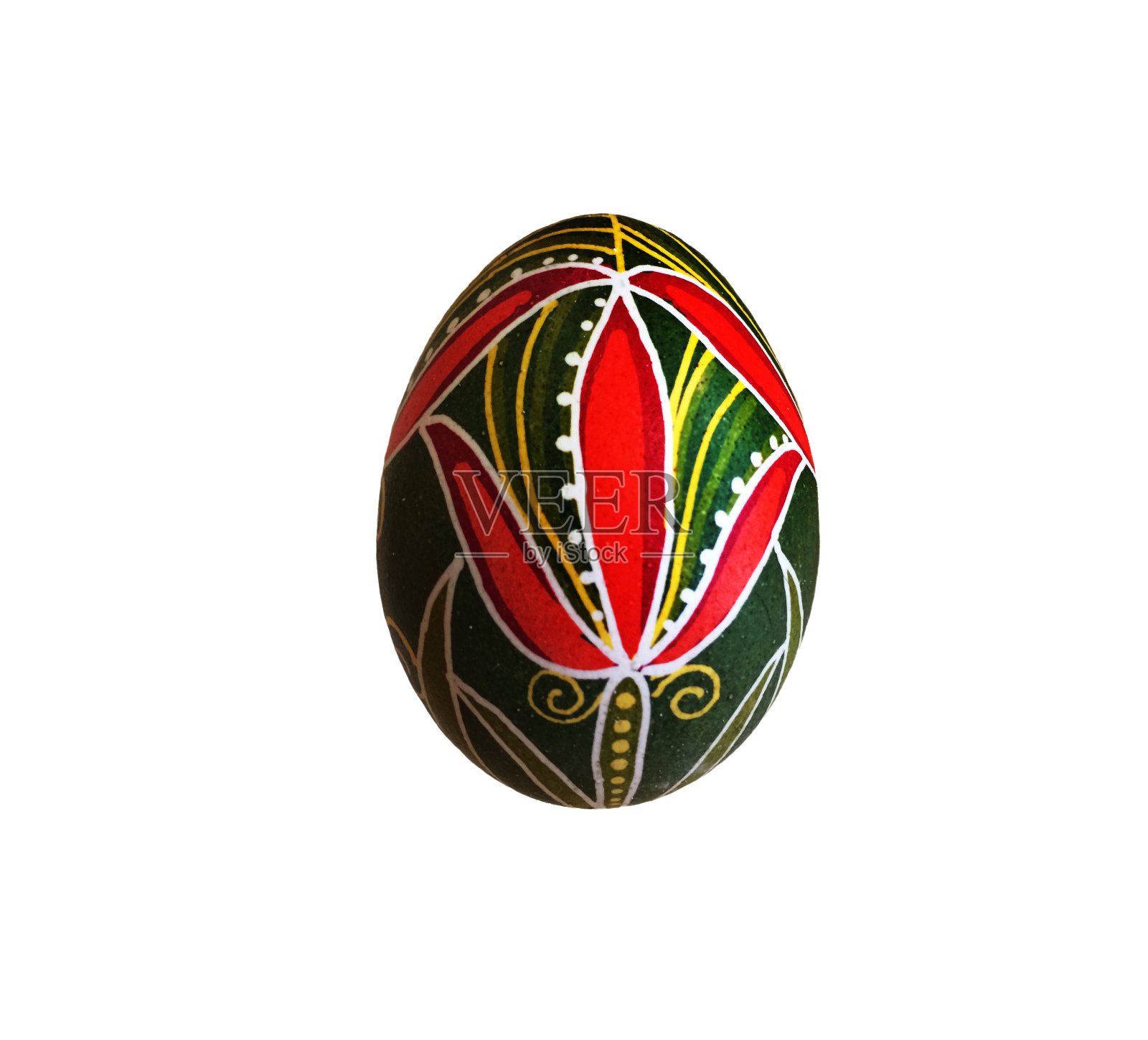 复活节彩蛋孤立在白色的背景。剪切路径包括，孤立孤立的对象照片摄影图片