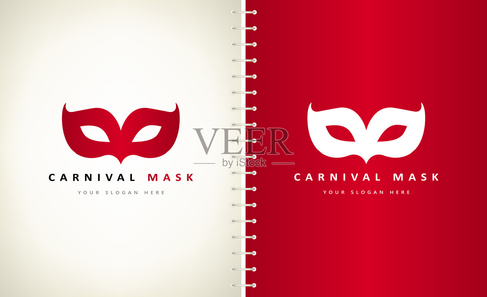 嘉年华面具矢量设计插画图片素材