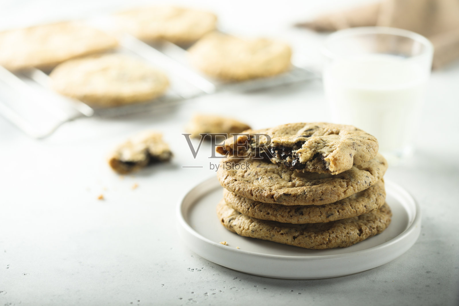 巧克力饼干照片摄影图片