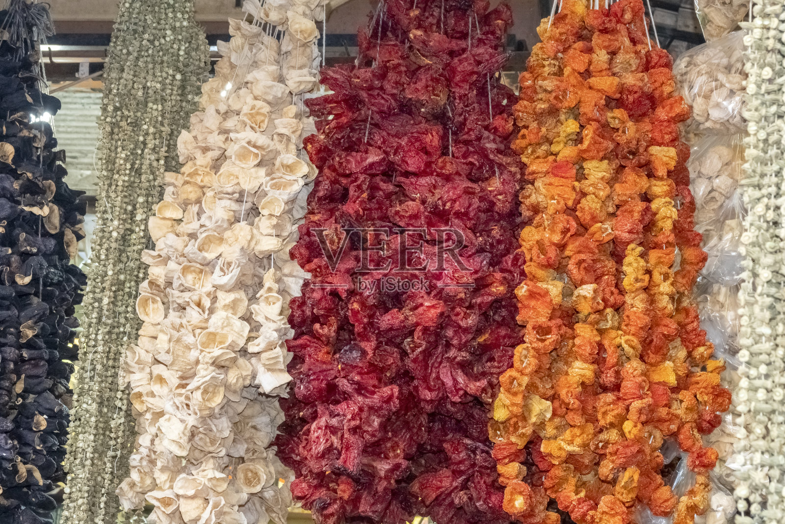 挂干蔬菜水果照片摄影图片