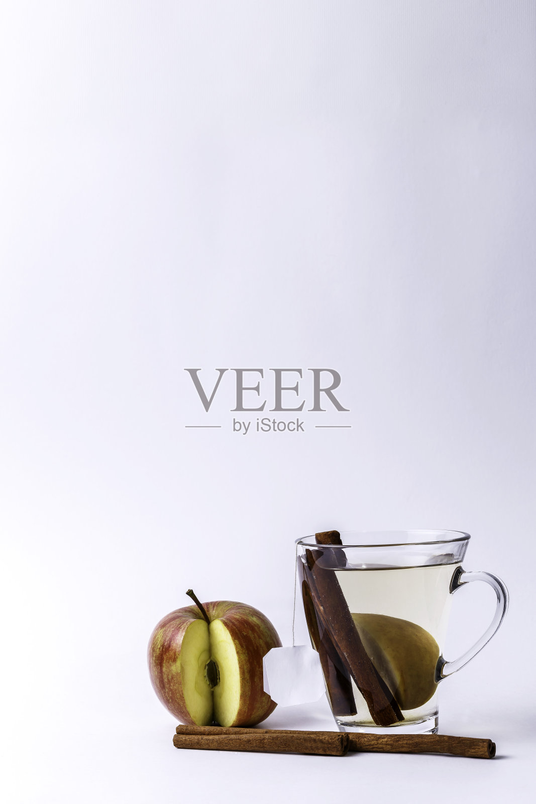 热肉桂和苹果茶照片摄影图片
