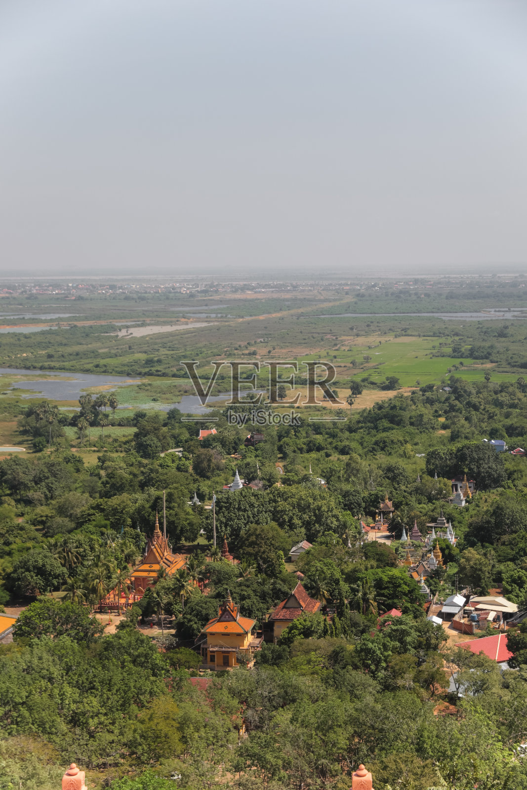 柬埔寨的乡村天线照片摄影图片