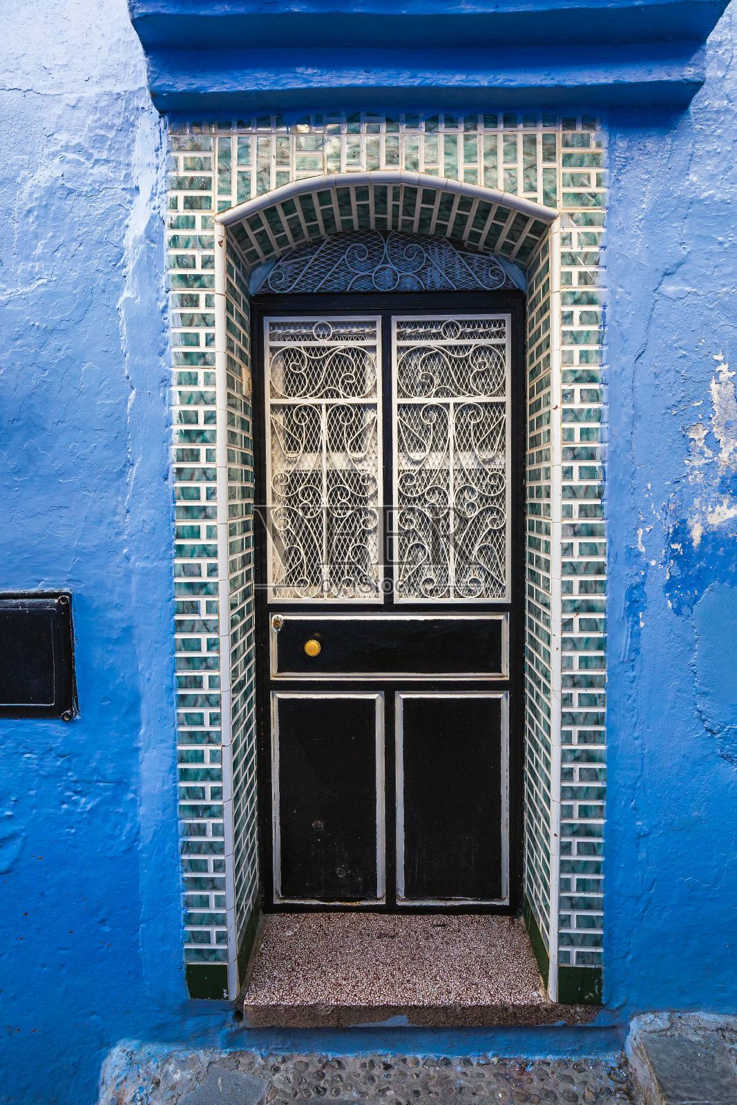 摩洛哥门窗照片摄影图片