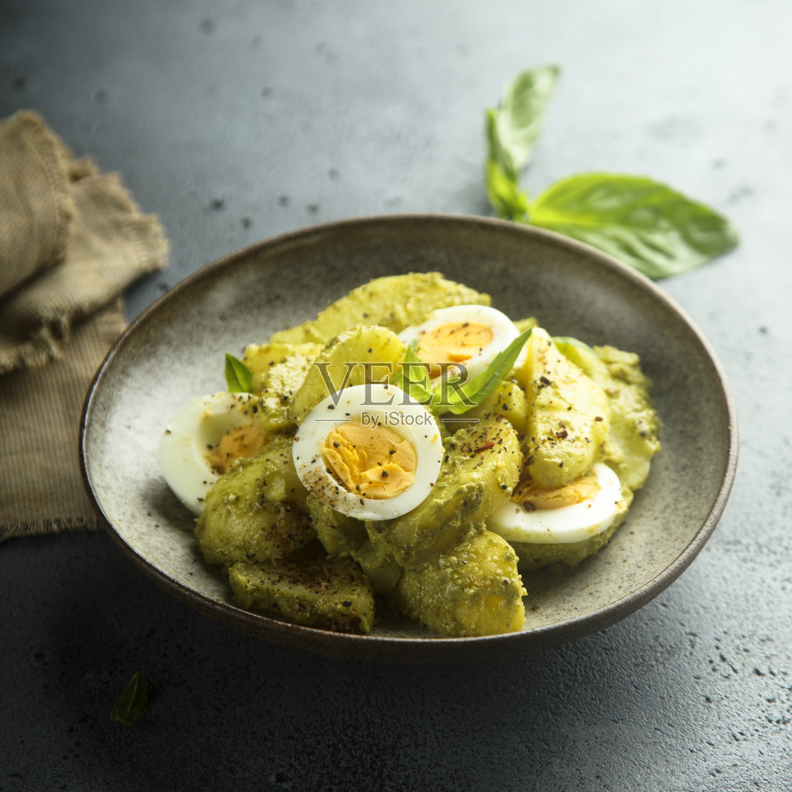 土豆沙拉照片摄影图片