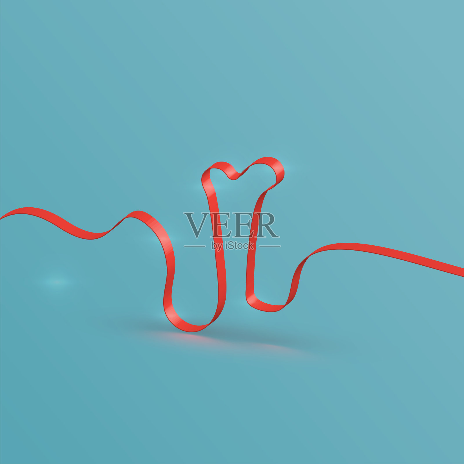 现实的丝带字体从排版，向量插画图片素材