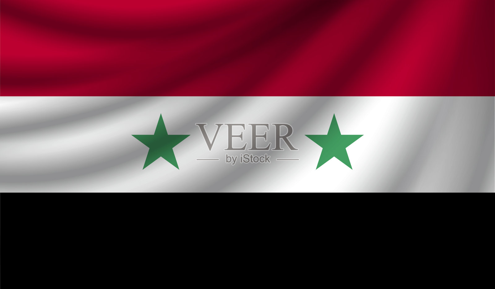 现实的旗帜，矢量插图插画图片素材