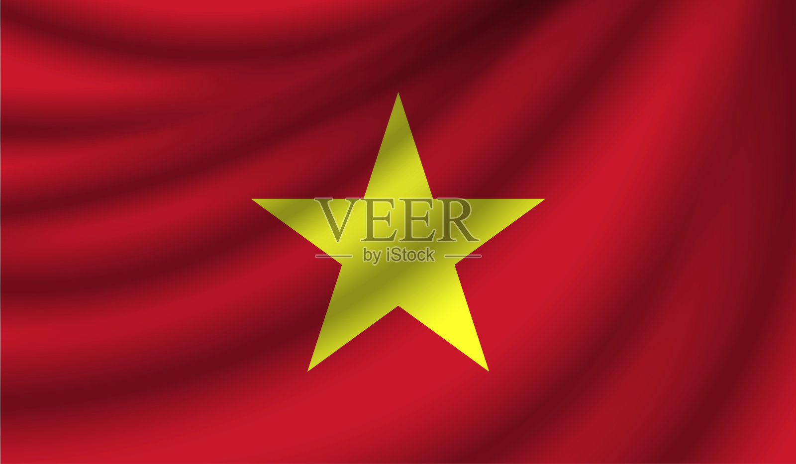 现实的旗帜，矢量插图插画图片素材