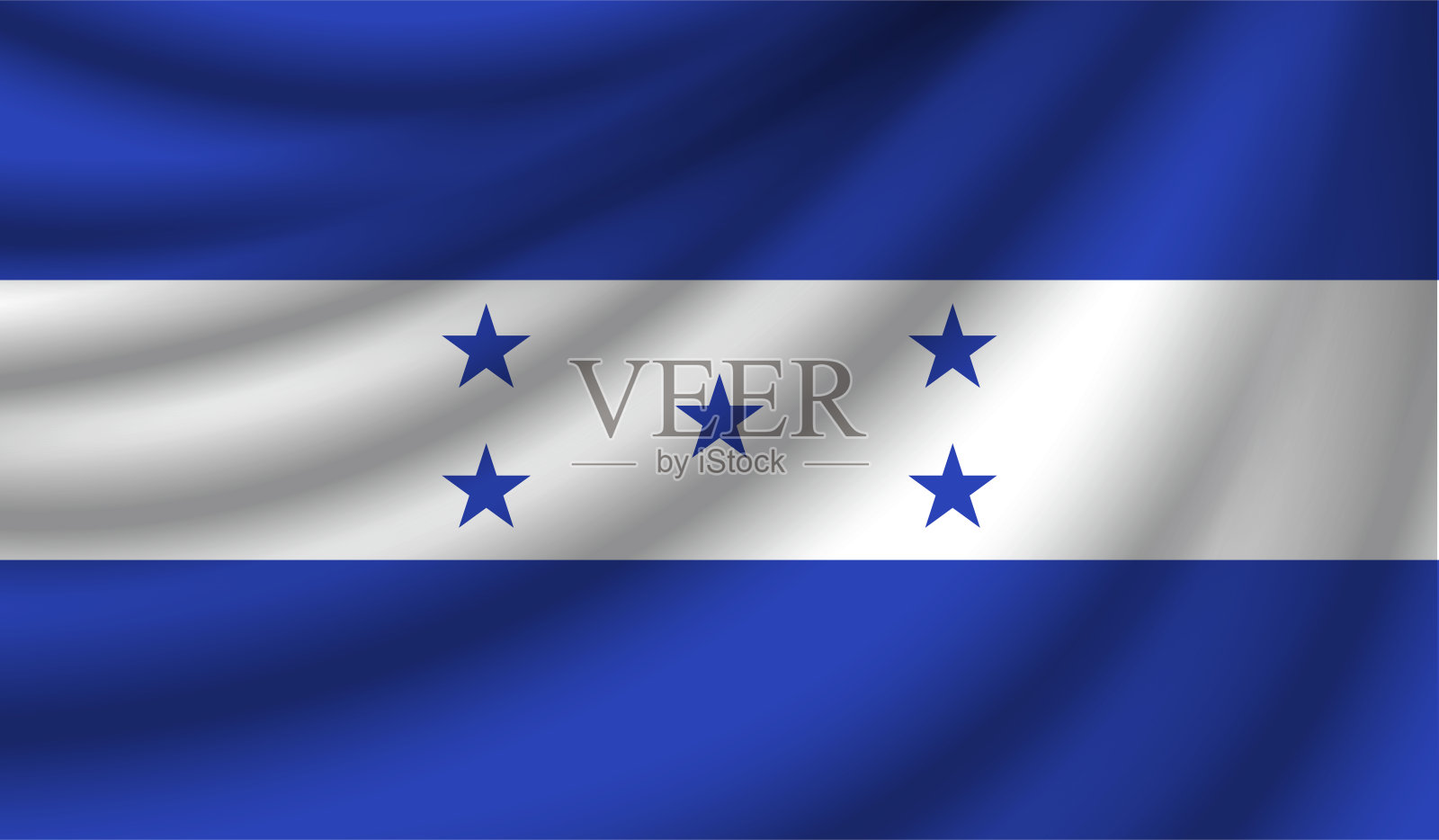 现实的旗帜，矢量插图插画图片素材