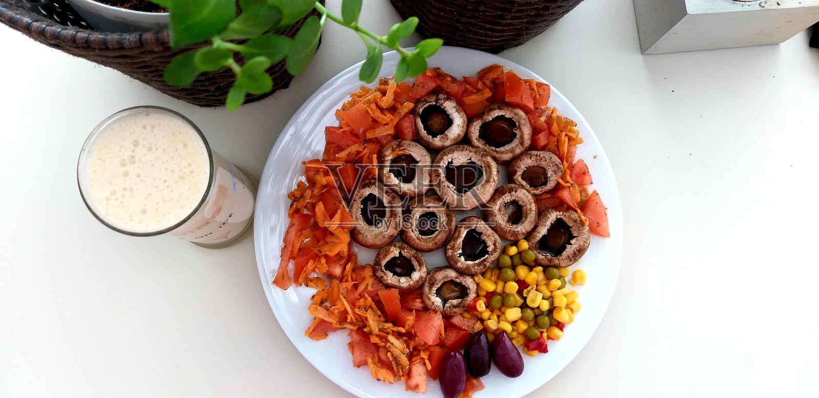 素食餐照片摄影图片